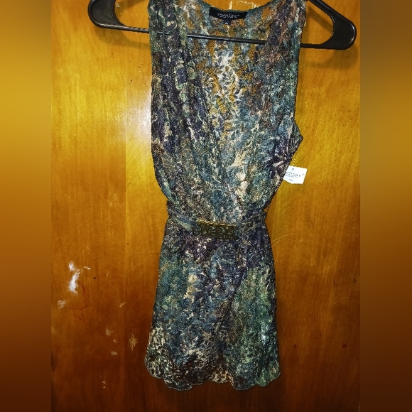 Karen Kane women's green brown dress  size medium A-53 - Picture 1 of 5